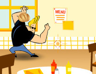 Bataille-de-nourriture-avec-johnny-bravo